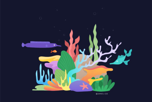 Coral reefs illustration